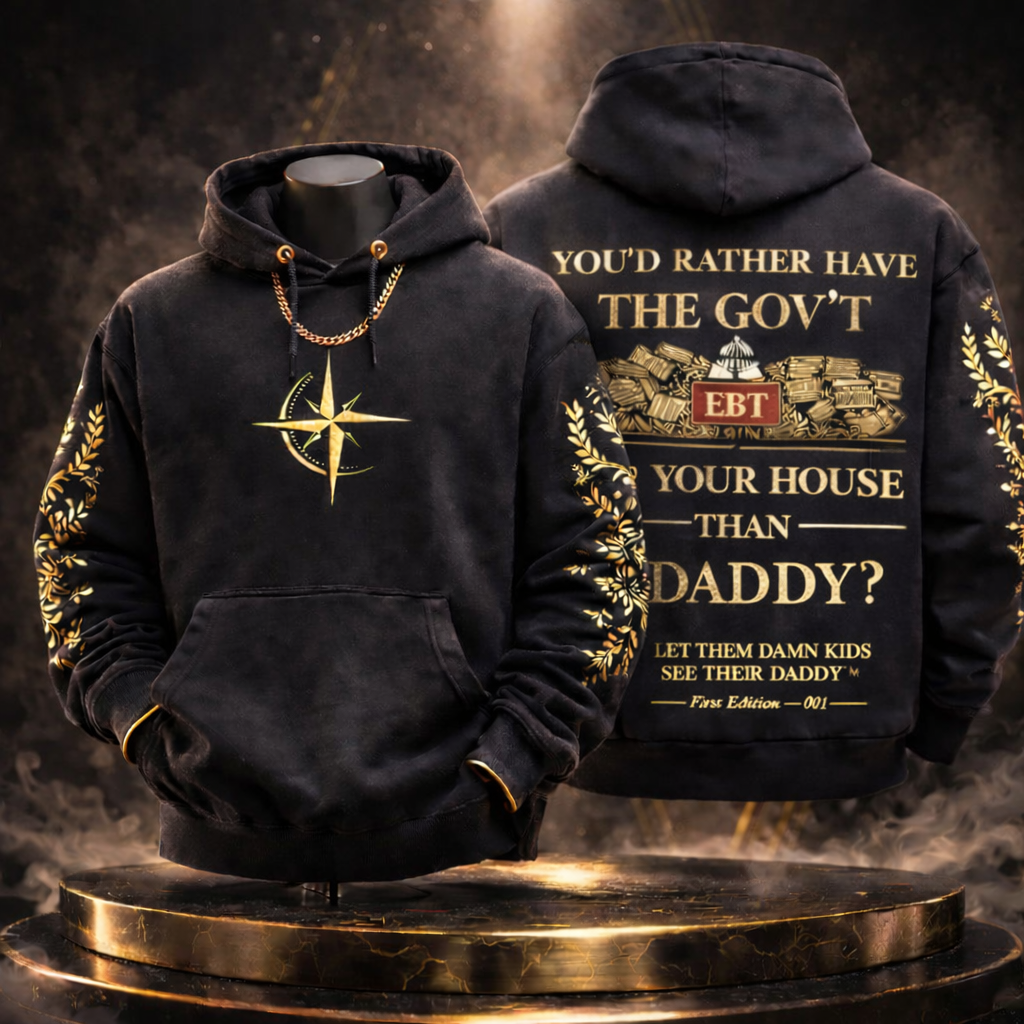 LTDK Government Statement Hoodie — Black