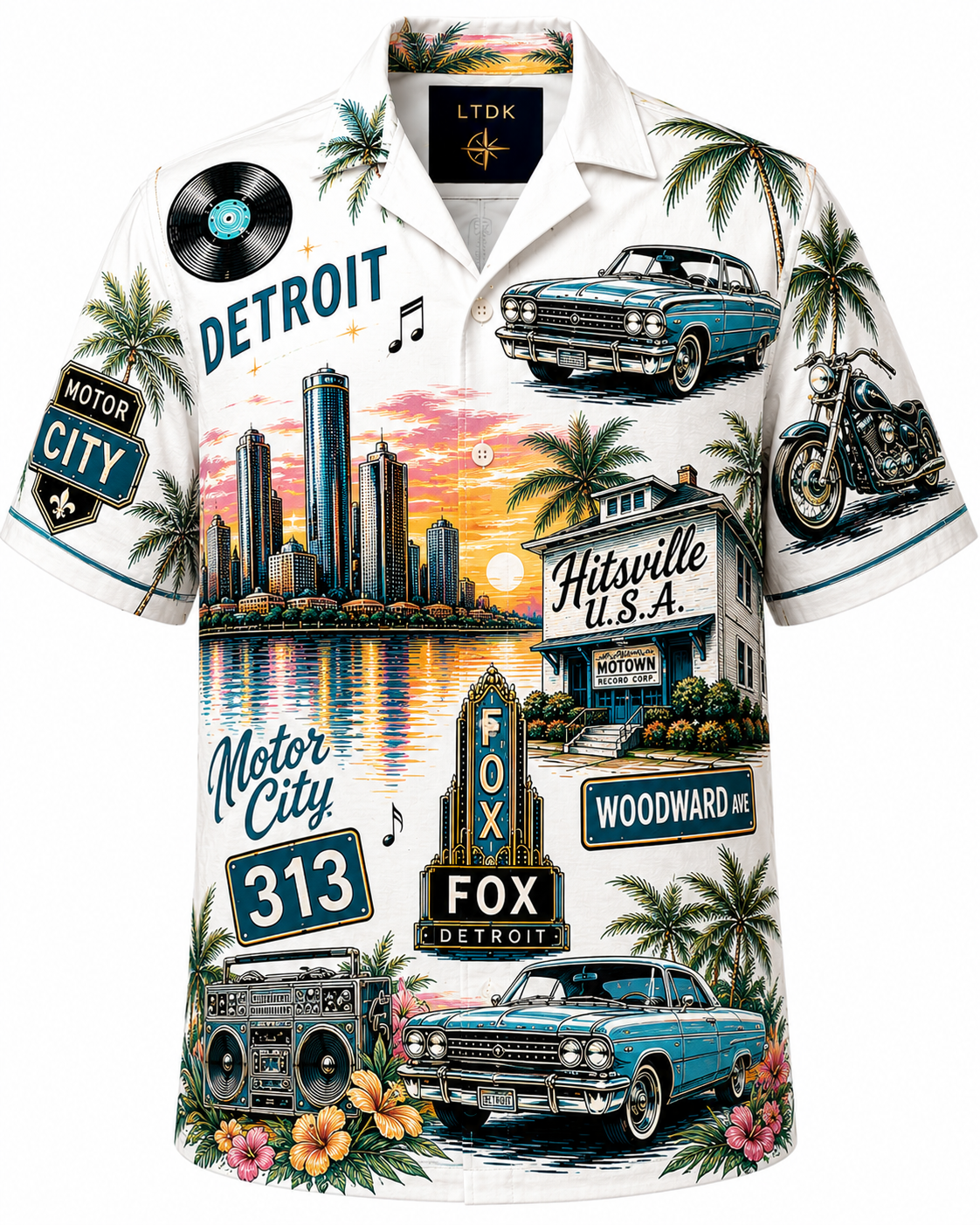 HONOLULU MEETS DETROIT™ Signature Resort Shirt