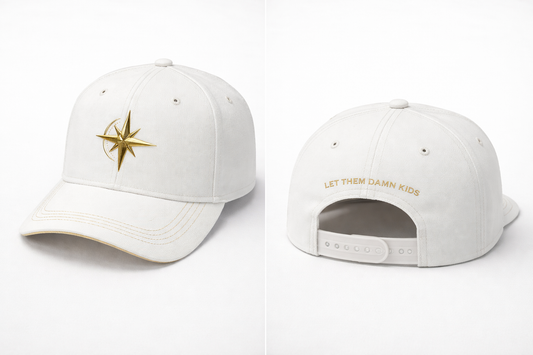 LTDK North Star Signature Cap — Cream & Gold
