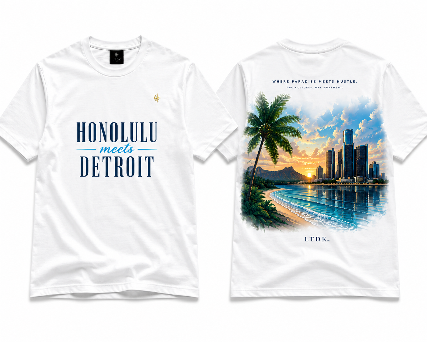 HONOLULU MEETS DETROIT™ Signature Tee
