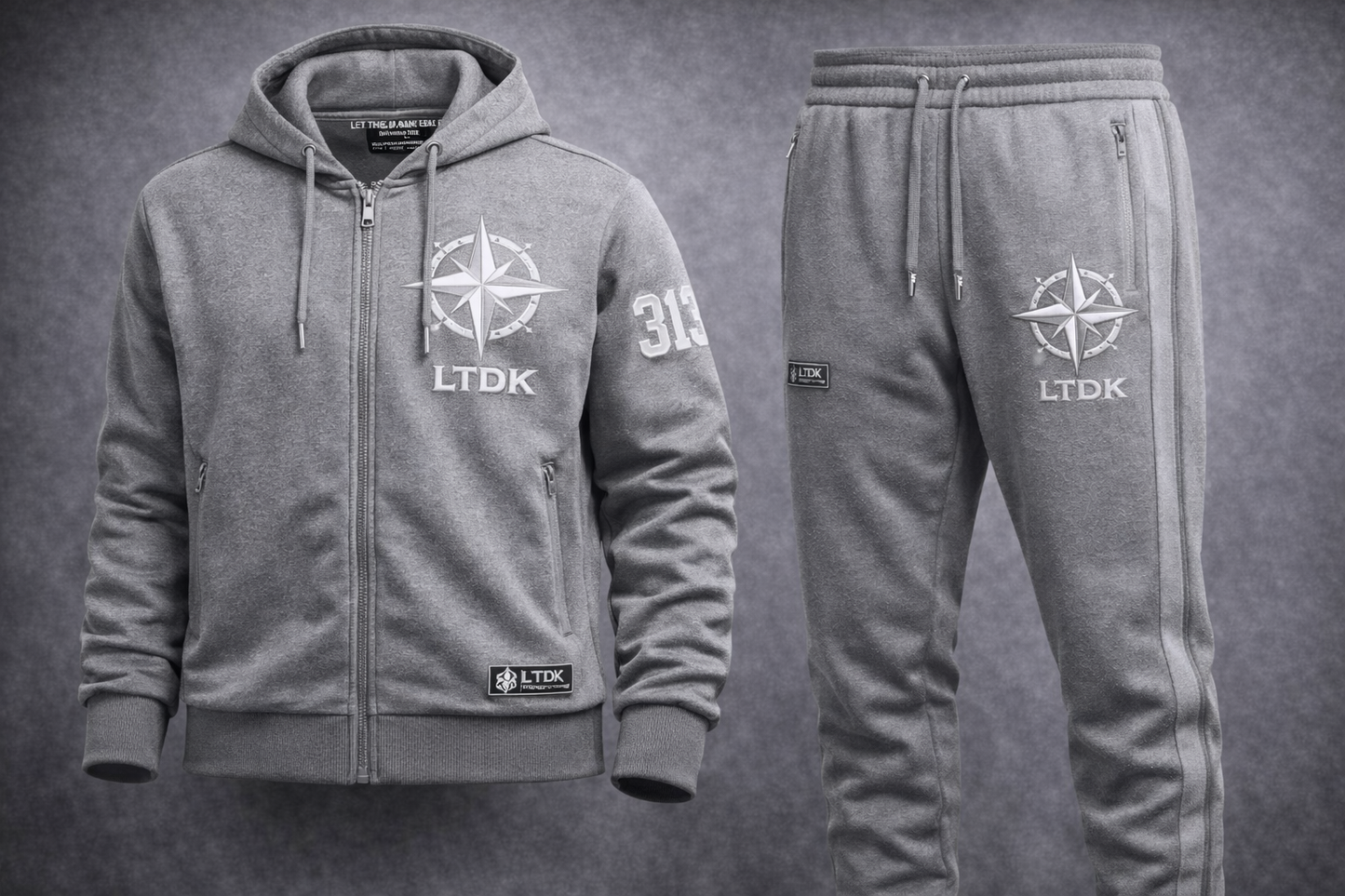 LTDK Premium Jogger Set — Heather Gray