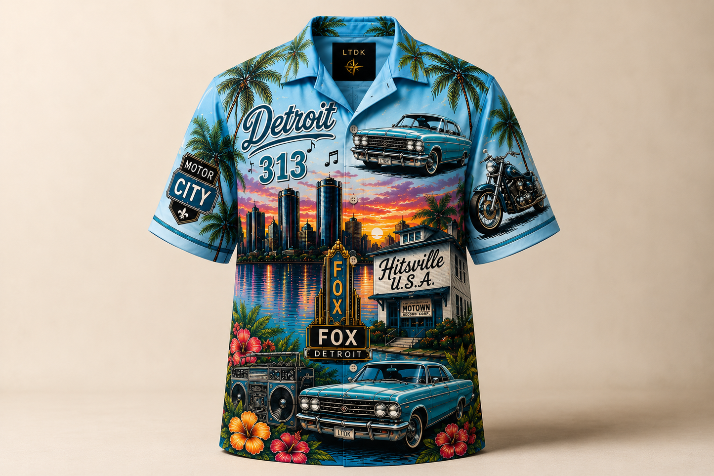 HONOLULU MEETS DETROIT™ Signature Resort Shirt